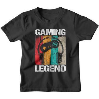 Gaming Legend Pc Gamer Video Games Gift Boys Teenager Kids Tshirt Youth T-shirt - Monsterry