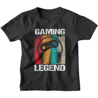 Gaming Legend Pc Gamer Video Games Gift Boys Teenager Kids V2 Youth T-shirt - Monsterry UK
