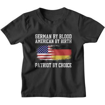 German By Blood American By Birth Patriot By Choice Tshirt Youth T-shirt - Thegiftio UK
