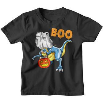 Ghost Dinosaur T Rex Funny Boo Halloween Gifts Men Pumpkin V3 Youth T-shirt - Thegiftio UK