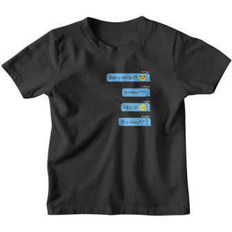 Ghosted Text Message Funny Halloween Youth T-shirt - Thegiftio UK