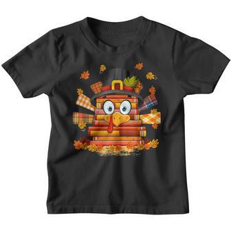 Gifts Librarian Book Lover Reader Funny Turkey Thanksgiving Youth T-shirt - Thegiftio UK