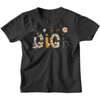Gigi Halloween Costume Spider Ghost Pumpkin Witch Hat V2 Youth T-shirt - Thegiftio UK