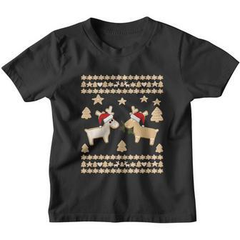 Gingerbread Santa Deer Cookies Funny Ugly Christmas Reindeer Gift Youth T-shirt - Monsterry UK