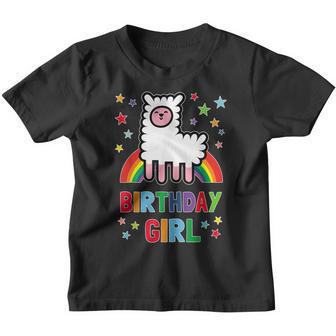 Girl Birthday Alpaca Llama B-Day Party Wool Sheep Gift Idea Youth T-shirt - Thegiftio UK