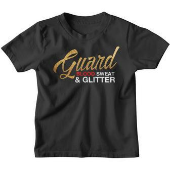 Girls Color Guard - Blood Sweat & Glitter - Winter Guard Youth T-shirt - Seseable