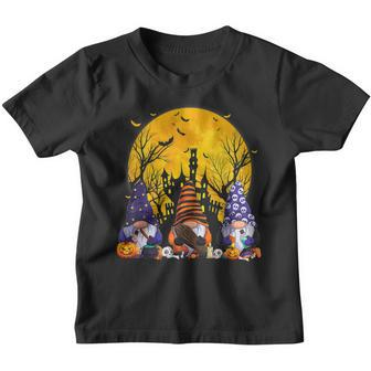 Gnome Witch Halloween Pumpkin Autumn Fall Holiday 2022 V9 Youth T-shirt - Thegiftio UK