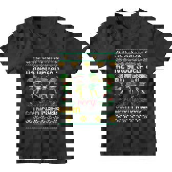 Golden Christmas Elf Matching Family Group Christmas Party Pajama Youth T-shirt - Monsterry