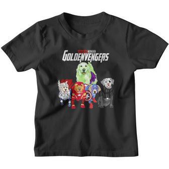 Goldenvengers Golden Retriever Dog Fathers Day Youth T-shirt - Thegiftio UK