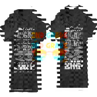 Goodbye 2Nd Grade Graduation To 3Rd Grade Hello Summer Kids Youth T-shirt | Mazezy