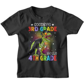 Goodbye 3Rd Grade Hello 4Th Grade Graduation T-Rex Dinosaur Youth T-shirt - Thegiftio UK