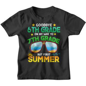 Goodbye 6Th Grade Graduation To 7Th Grade Hello Summer Kids Youth T-shirt | Mazezy UK