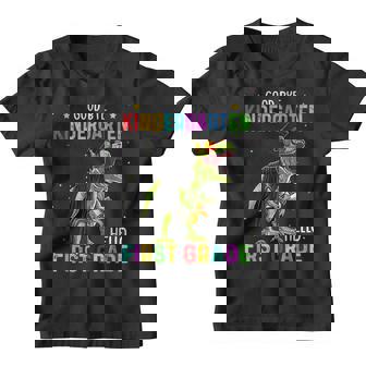 Goodbye Kindergarten Graduation 2023 Hello 1St Grade Kids Youth T-shirt | Mazezy