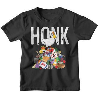 Goose Game Honk Untitled Goose Addiction Press Y To Honk Youth T-shirt | Mazezy