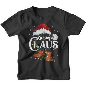 Grammy Claus Santa Hat Matching Christmas Family Group V4 Youth T-shirt - Thegiftio UK