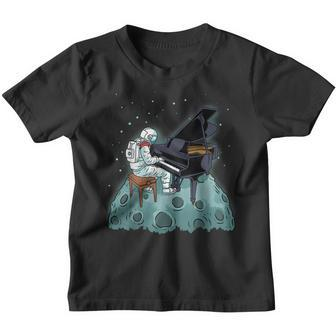 Grand Piano Kids Pianist Gift Astronaut Music Piano Youth T-shirt | Mazezy
