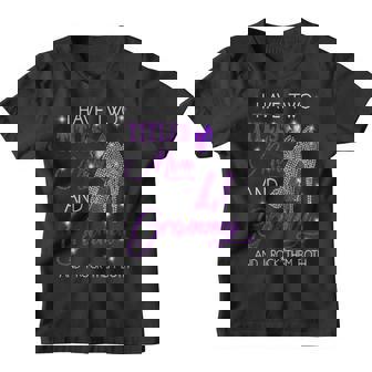 Grandma Gift From Grandkids I Have Two Titles Mom And Grammy Youth T-shirt - Seseable