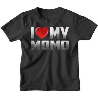 Grandma Gifts From Grandkids I Love My Momo Mothers Day Youth T-shirt - Thegiftio UK
