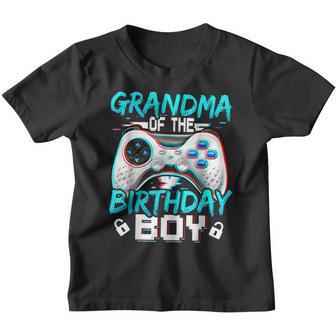 Grandma Of The Birthday Boy Funny Video Game Birthday Youth T-shirt - Thegiftio UK