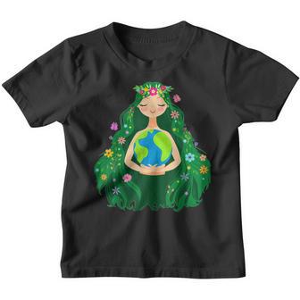 Green Mother Earth Day Save Our Planet For Girls Kids Youth T-shirt - Thegiftio UK