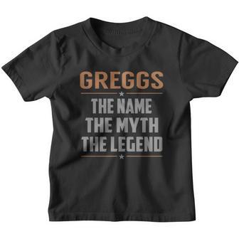 Greggs The Name The Myth The Legend Name Shirts Youth T-shirt - Thegiftio UK