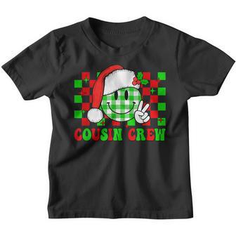 Groovy Christmas Cousin Crew 2022 Team Santa Squad Kids Youth T-shirt - Thegiftio UK