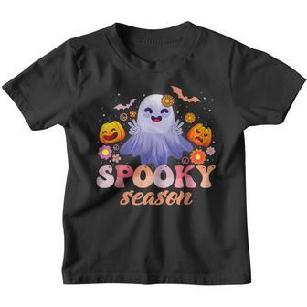 Groovy Ghost Spooky Season Funny Halloween Costume V6 Youth T-shirt - Thegiftio UK