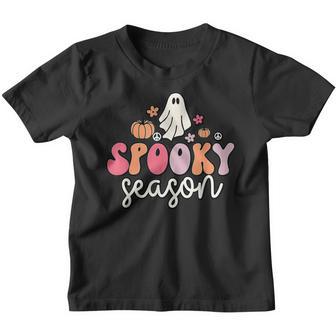 Groovy Ghost Spooky Season Funny Retro Halloween Costume V4 Youth T-shirt - Thegiftio UK
