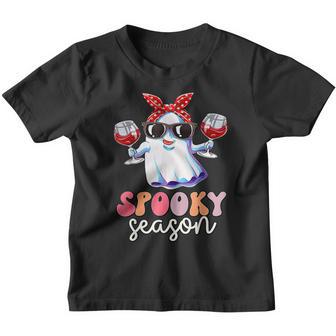 Groovy Ghost Spooky Season Halloween Costume V4 Youth T-shirt - Thegiftio UK