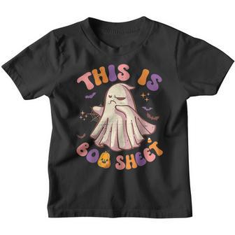 Groovy This Is Boo Sheet Ghost Spooky Halloween Costume Youth T-shirt - Thegiftio UK