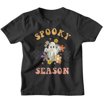 Groovy Vintage Cute Ghost Spooky Season Halloween Men Women Youth T-shirt - Thegiftio UK