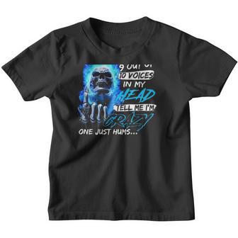Grumpy Old Man 9 Out Of 10 Voice In My Head Tell Me Im Crazy Youth T-shirt - Thegiftio UK