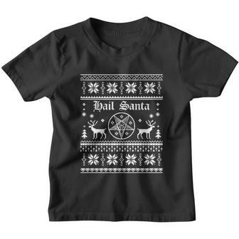 Hail Santa Ugly Christmas Sweater Gift V2 Youth T-shirt - Monsterry UK
