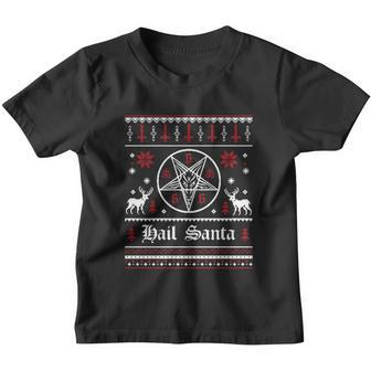 Hail Santa Ugly Christmas Sweater Gift Youth T-shirt - Monsterry UK