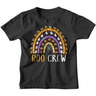 Halloween Boo Crew Rainbow Kindergarten Pumpkin Funny Youth T-shirt - Thegiftio UK