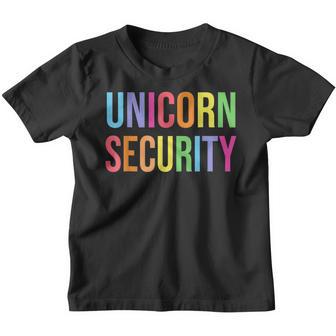 Halloween Dad Mom Daughter Adult Costume Unicorn Security V2 Youth T-shirt - Thegiftio UK