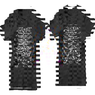 Halloween Day Of Dead Skeleton Flowers Decorated V2 Youth T-shirt - Thegiftio