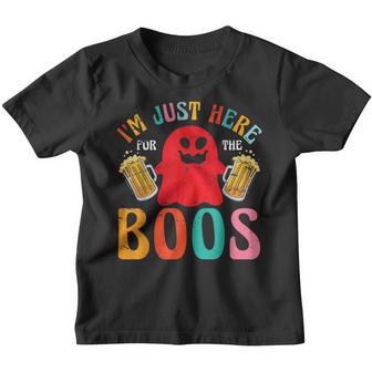 Halloween Ghost Just Here For The Boos Youth T-shirt - Thegiftio UK