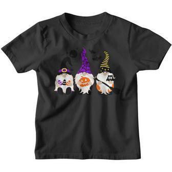 Halloween Gnomes Cute Autumn Pumpkin Fall Holiday Women Girl V34 Youth T-shirt - Thegiftio UK