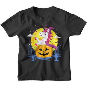 Halloween Kids Girls Women Witchy Unicorn Hallowen Youth T-shirt - Thegiftio UK