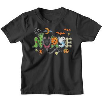 Halloween Nurse Costume Trick Or Treat Nursing Cna Emt Youth T-shirt - Thegiftio UK
