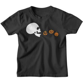 Halloween Skeleton Eating Ghost Gamer Men Women Kids V2 Youth T-shirt - Thegiftio UK
