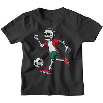 Halloween Soccer Skeleton Men Boys Soccer Player Halloween Youth T-shirt - Thegiftio UK