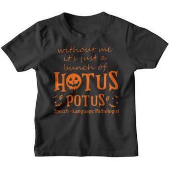Halloween Speech Therapy Funny Speech Language Pathology Slp Youth T-shirt - Thegiftio UK