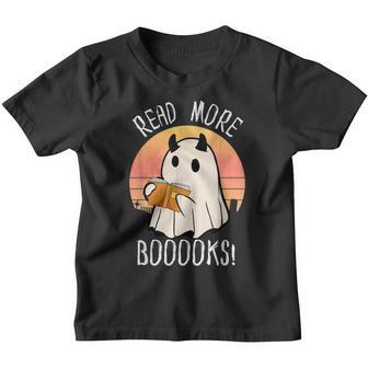 Halloween Teacher Book Lover Read More Books Booooks Youth T-shirt - Thegiftio UK