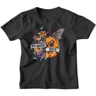 Halloween Vibes - Scary Pumpkin Design For Women Youth T-shirt - Thegiftio UK