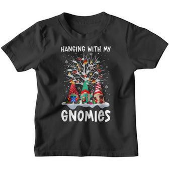 Hangin With My Gnomies Christmas Matching Family Pajama 2022 Youth T-shirt - Thegiftio UK