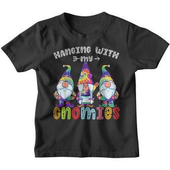 Hanging With Gnomies Gnome Merry Christmas Tie Dye Pajamas Youth T-shirt - Thegiftio UK