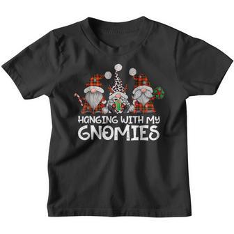Hanging With My Gnomies Family Christmas Gnome Women Kids Youth T-shirt - Thegiftio UK