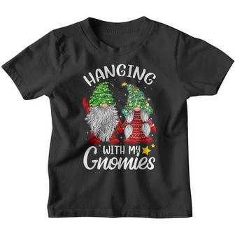 Hanging With My Gnomies Funny Christmas Gnome Men Women Kids Youth T-shirt - Thegiftio UK